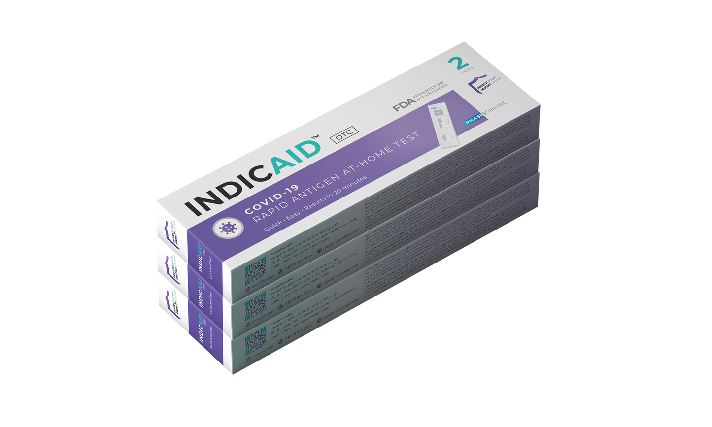 INDICAID® COVID-19 Rapid Antigen At-Home Self Test (OTC)