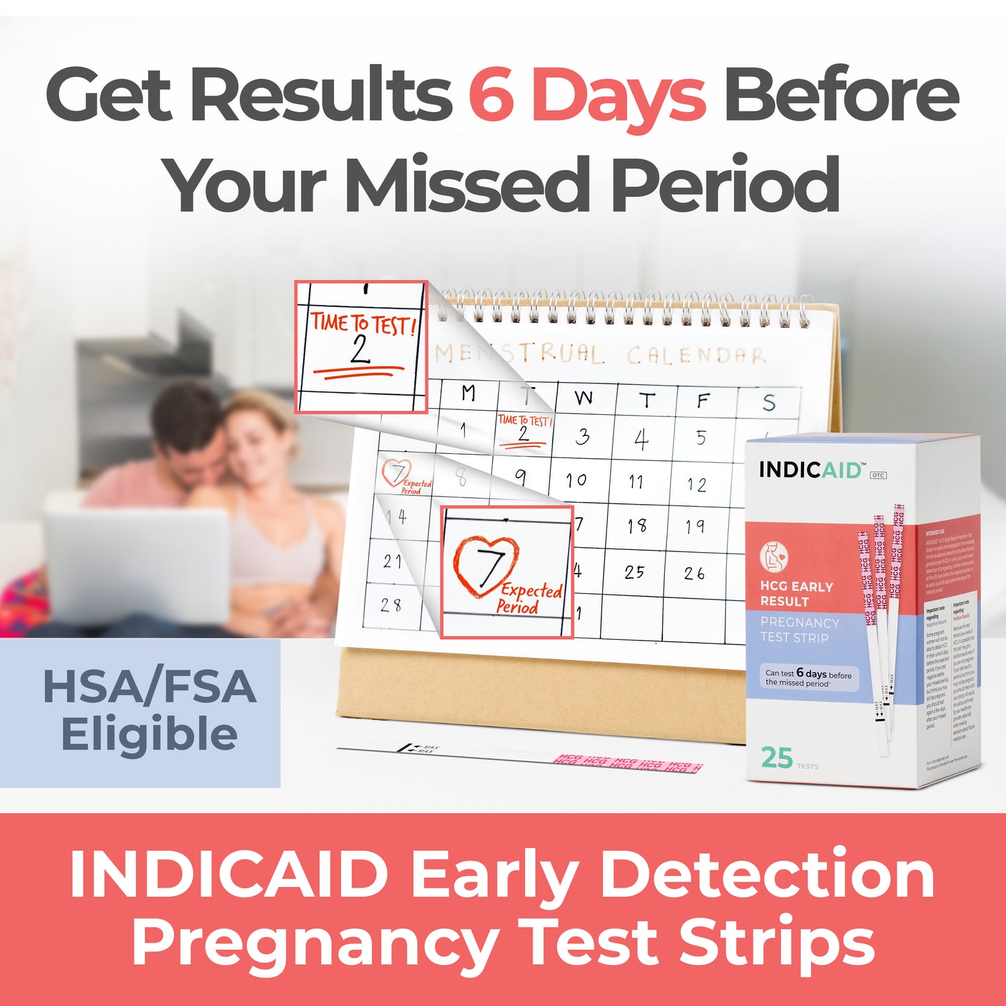 Early Detection Pregnancy Test Strips